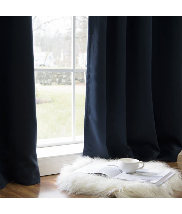 Insulation pocket double curtain
