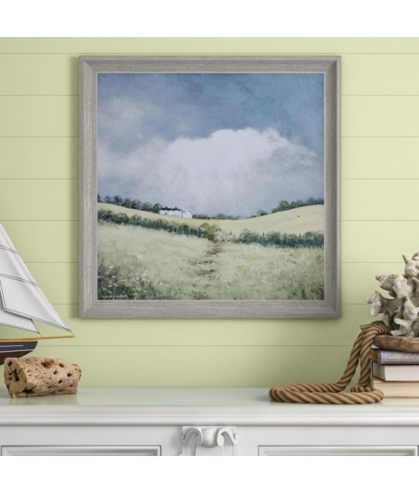 Natural landscape on cotton canvas