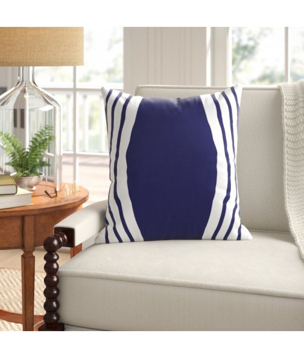 Weatherproof outdoor striped pillowcase