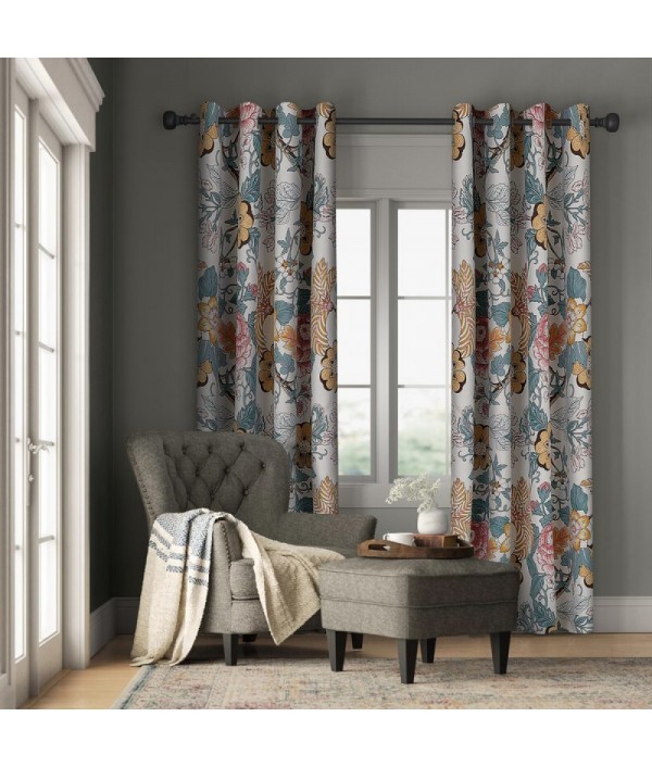 Floral shading and heat insulation curtain