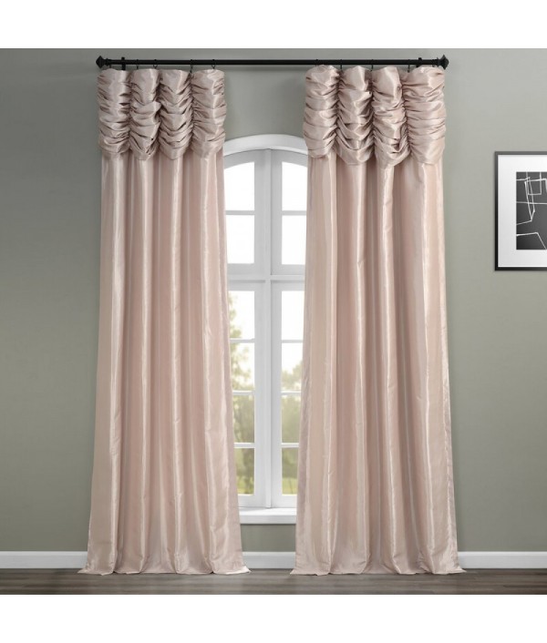 Dark polyester curtains