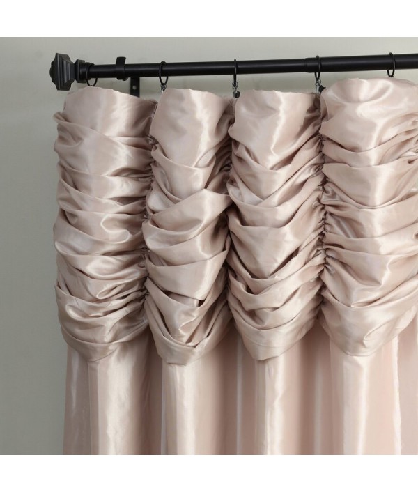 Dark polyester curtains