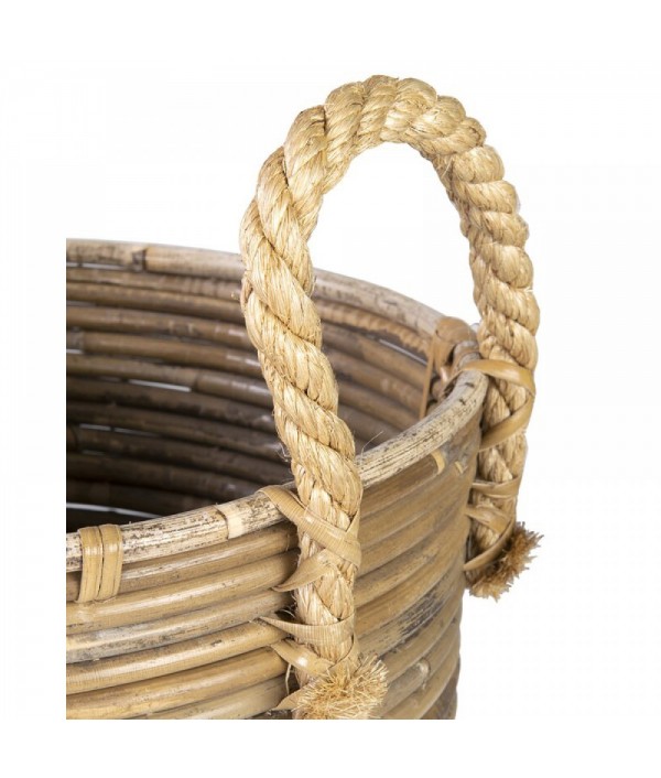 Coastal wicker basket
