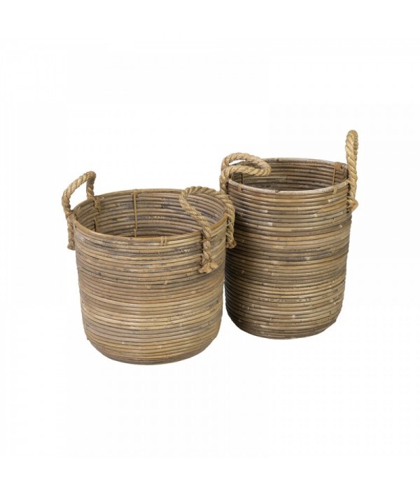 Coastal wicker basket