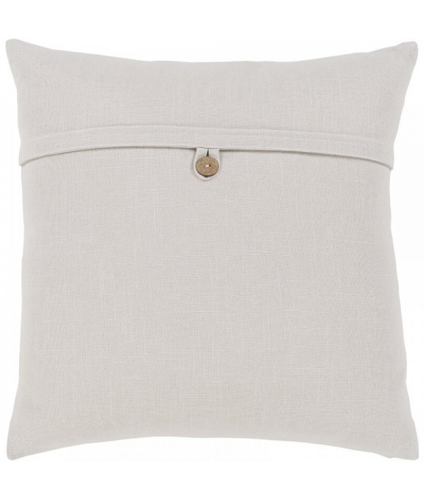 Neutral cotton pillowcase