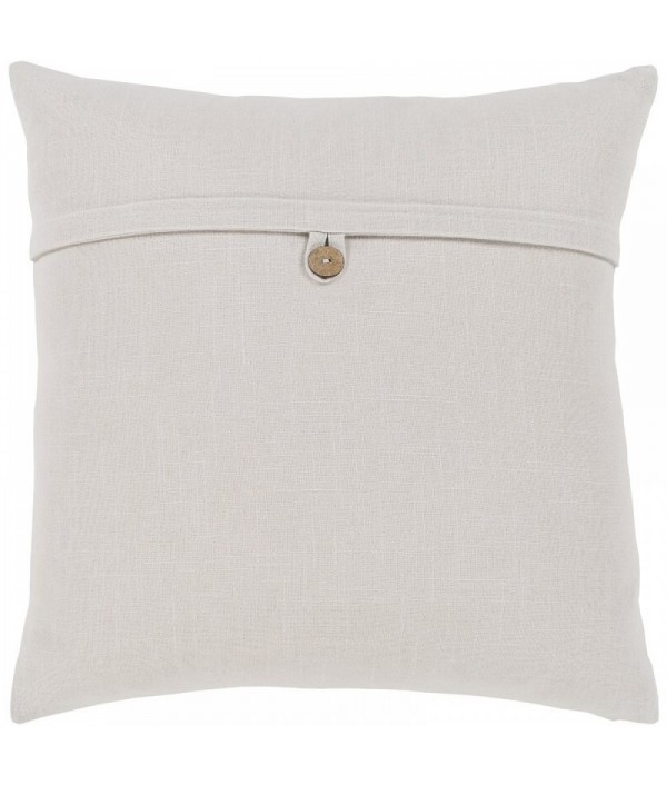 Neutral cotton pillowcase