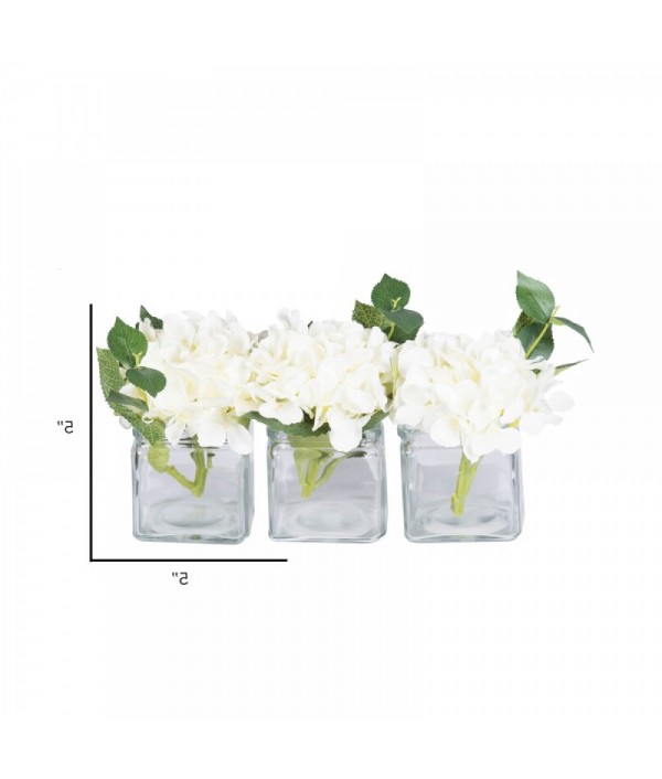 5 inch hydrangea core ornament (3 piece set)