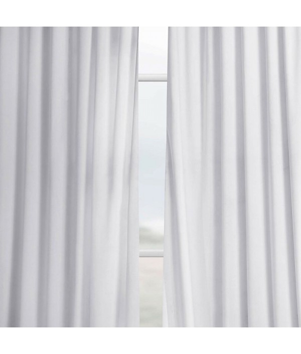 Velvet solid color curtains