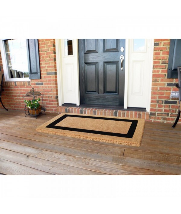 Charming outdoor coconut shell doormat