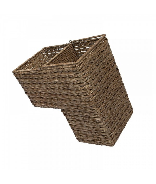 Delicate sweater woven wicker basket