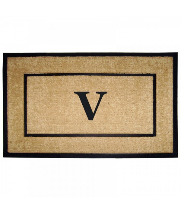 Double frame V-shaped non-slip outdoor door mat