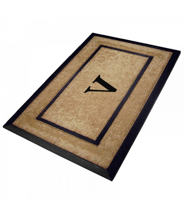 Double frame V-shaped non-slip outdoor door mat