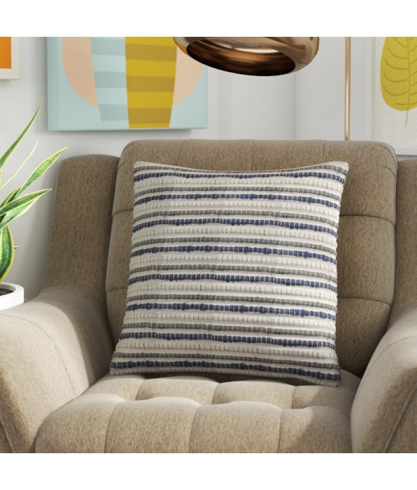 Comfortable pillow with stripe...