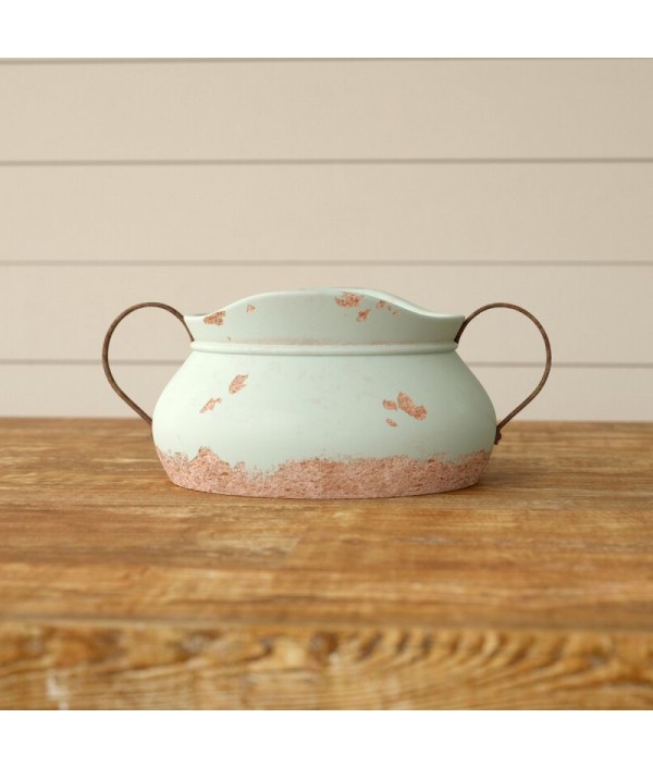 Pale Green 6&quot; Ceramic Jar