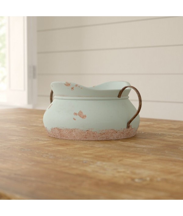 Pale Green 6&quot; Ceramic Jar