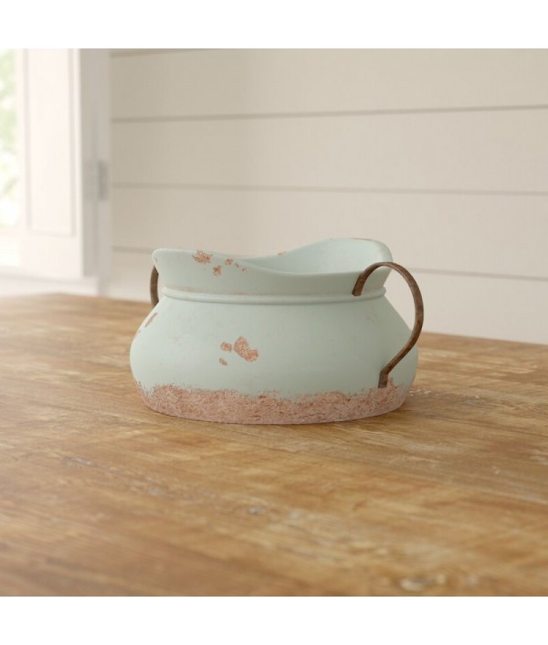 Pale Green 6&quot; Ceramic Jar