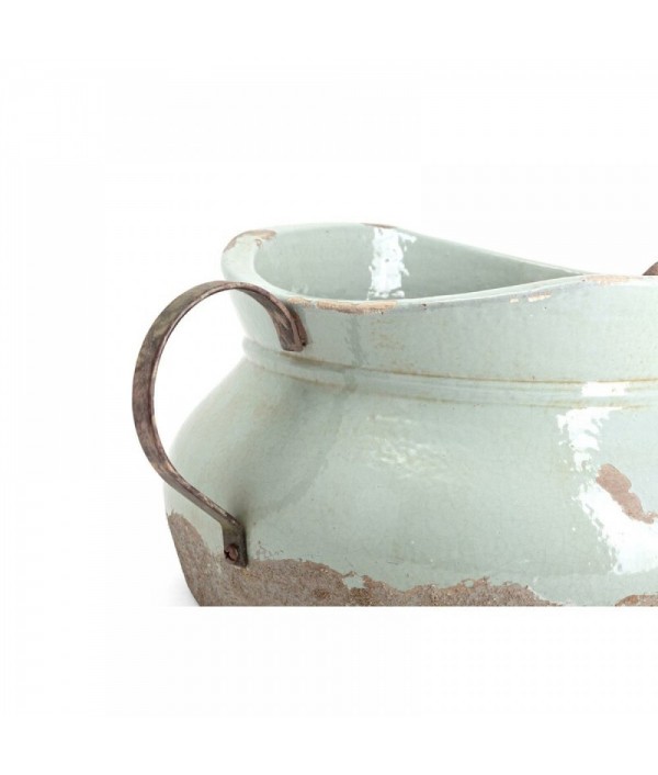 Pale Green 6&quot; Ceramic Jar