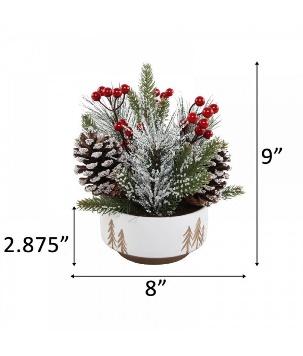 Neat Christmas Mixed Flower Arrangement