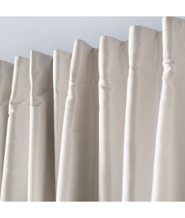 Solid color polyester single curtain panel