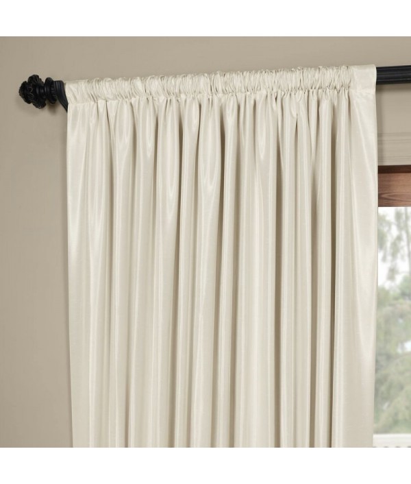 Solid color polyester single curtain panel