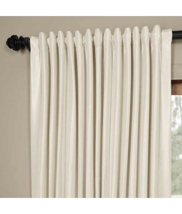 Solid color polyester single curtain panel
