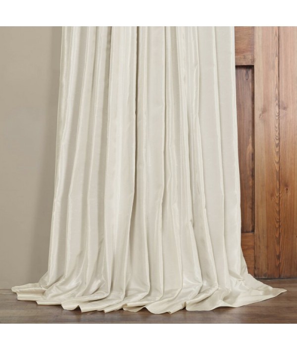 Solid color polyester single curtain panel