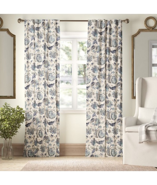 Blackout floral curtains