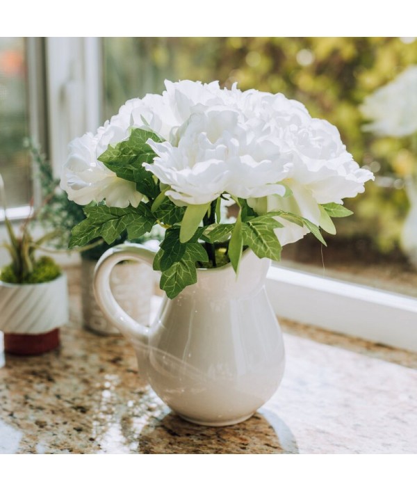 Romantic peony vase